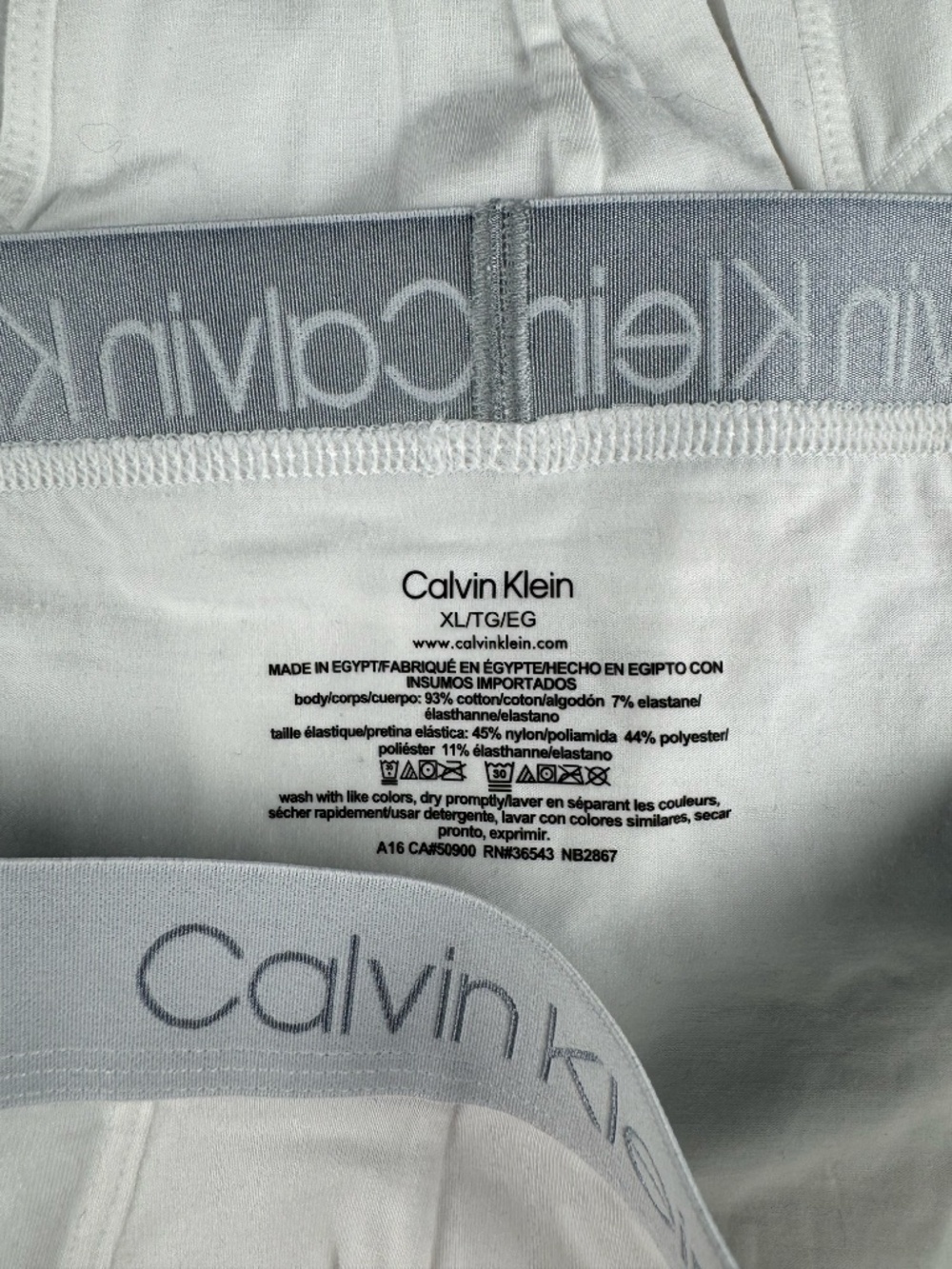 Calvin Klein men's pima cotton hip briefs - 2 pair - no package - Picture 2 of 3